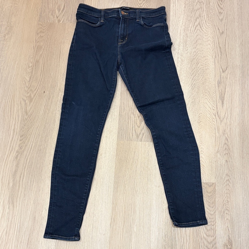 J Brand Dark Blue Women's High Rise Skinny Jeans